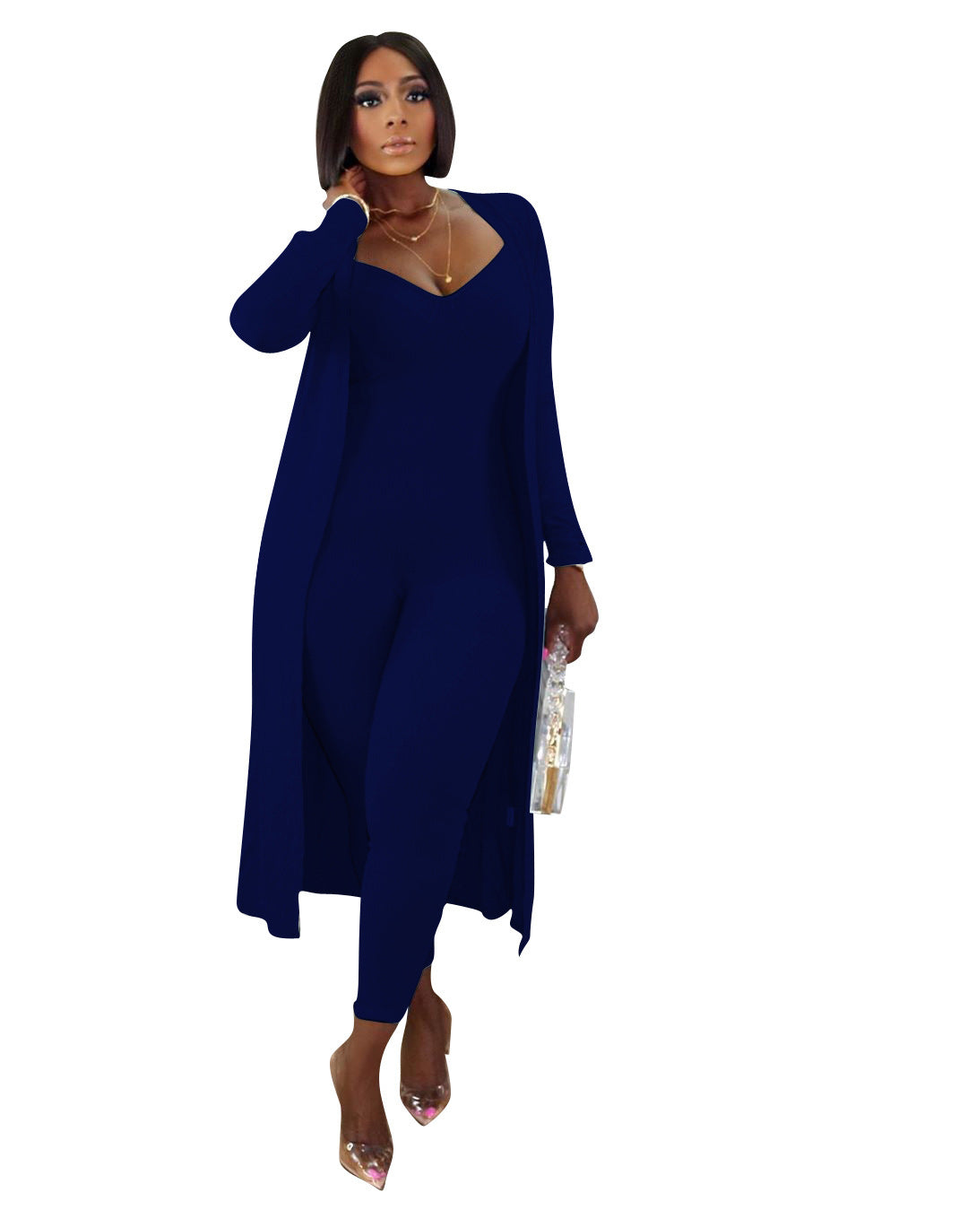 Conjunto Ribbed Long-sleeved Capa con body Wolveshop