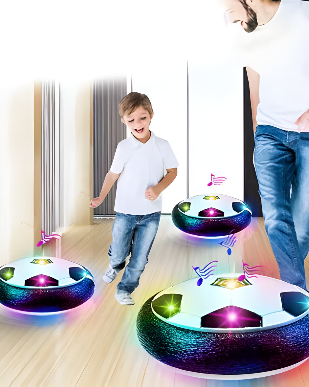 🐺 AirBall LED™ | Wolveshop ⚽ El balón que flota y enciende la diversión en casa