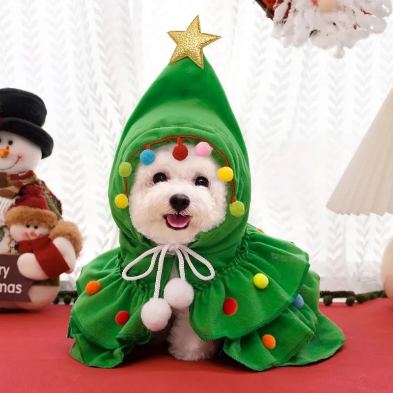 Christmas Charm Cloak - Calor y Estilo para tu Perro