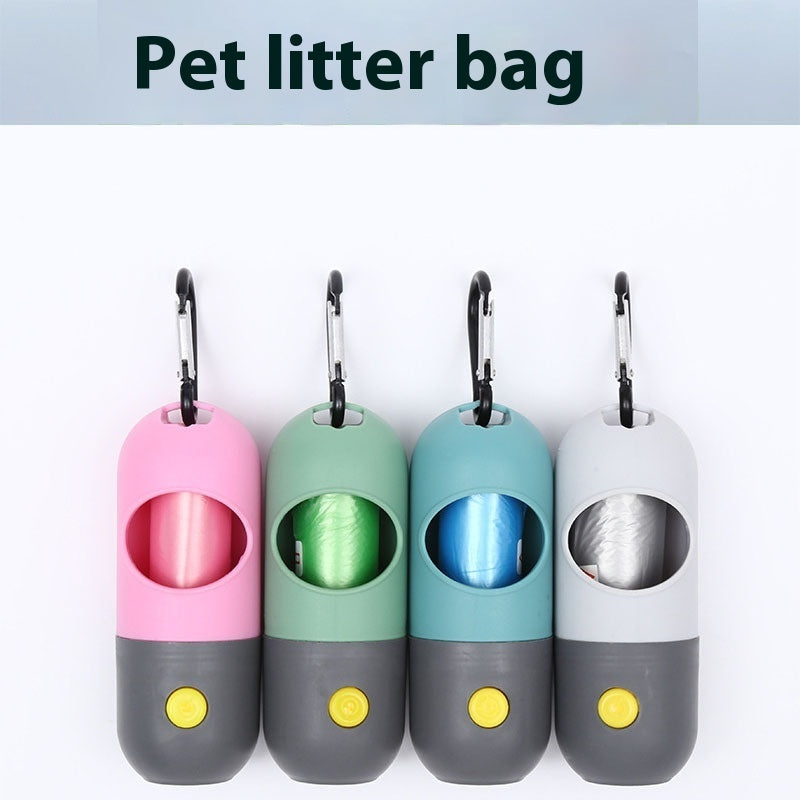 Luz y Limpieza - Dispensador de Bolsas para Mascotas con luz led