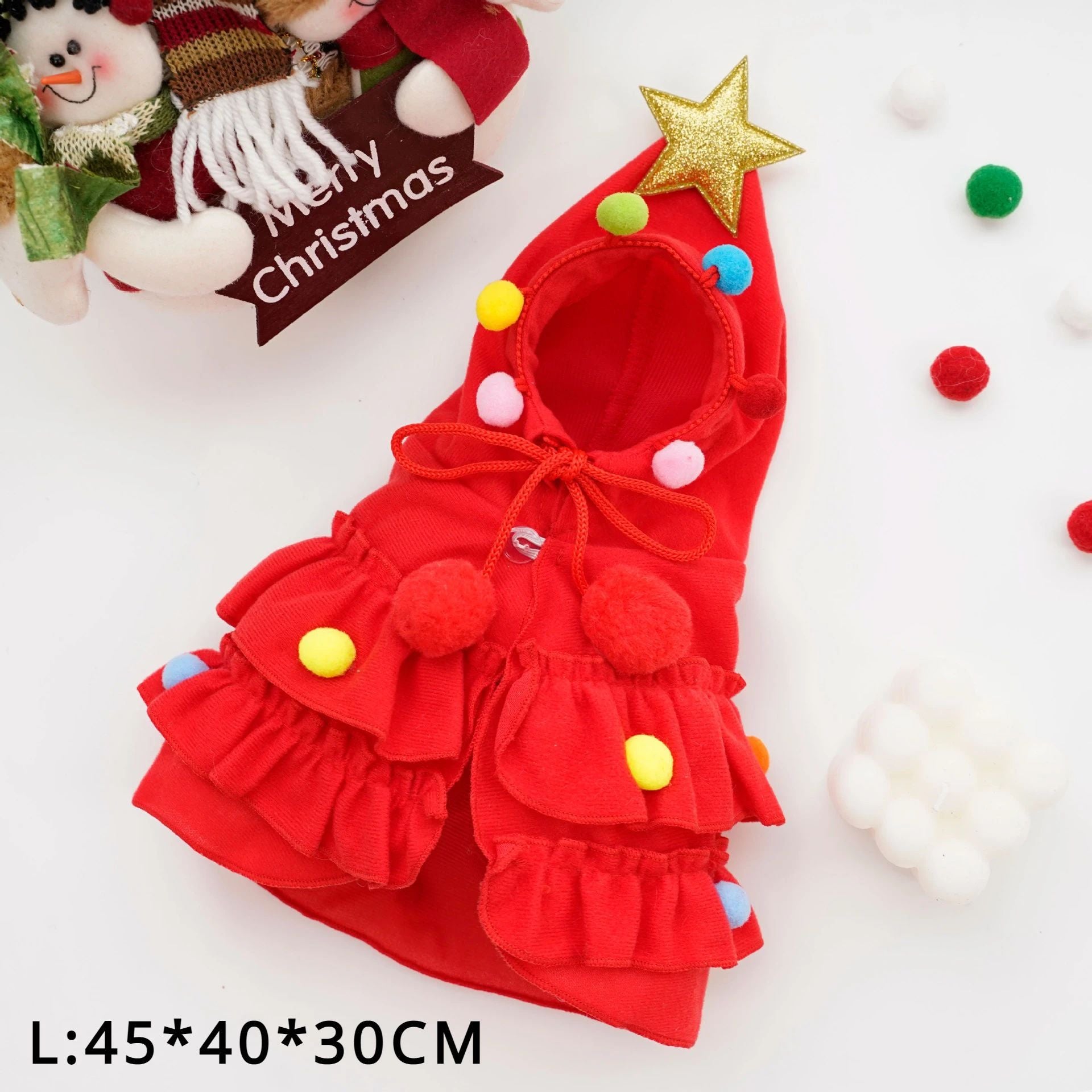 Christmas Charm Cloak - Calor y Estilo para tu Perro