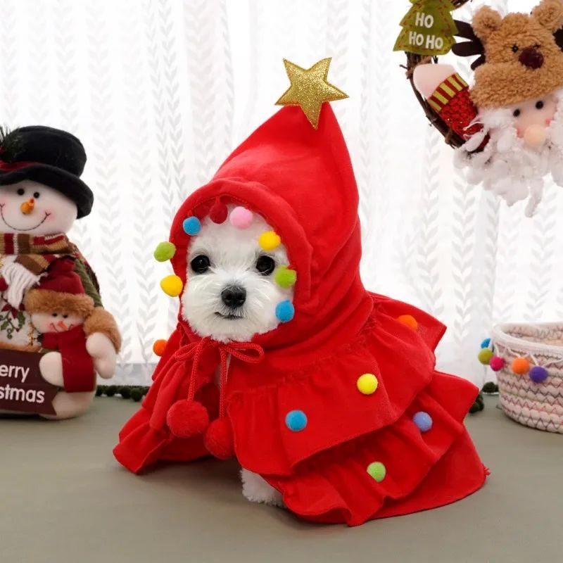 Christmas Charm Cloak - Calor y Estilo para tu Perro