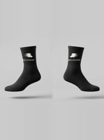 Calcetas negras con el lobo WOLVESHOP